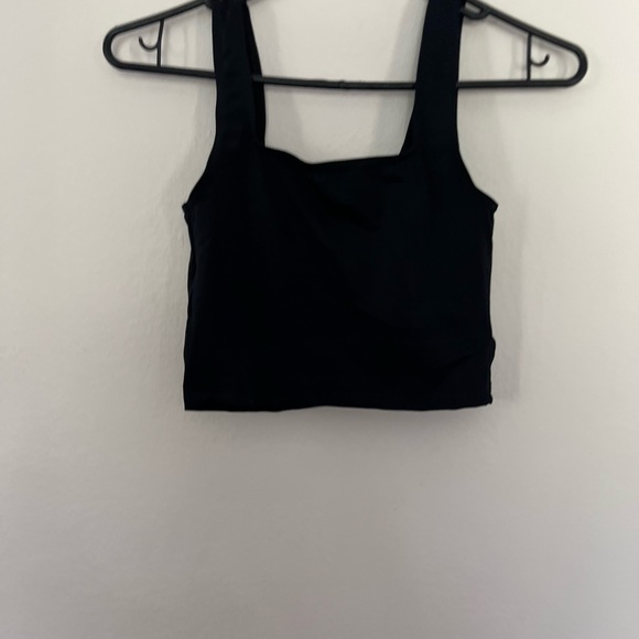 Square Neck Crop Top/Weissman (MT11075) - Picture 2 of 2